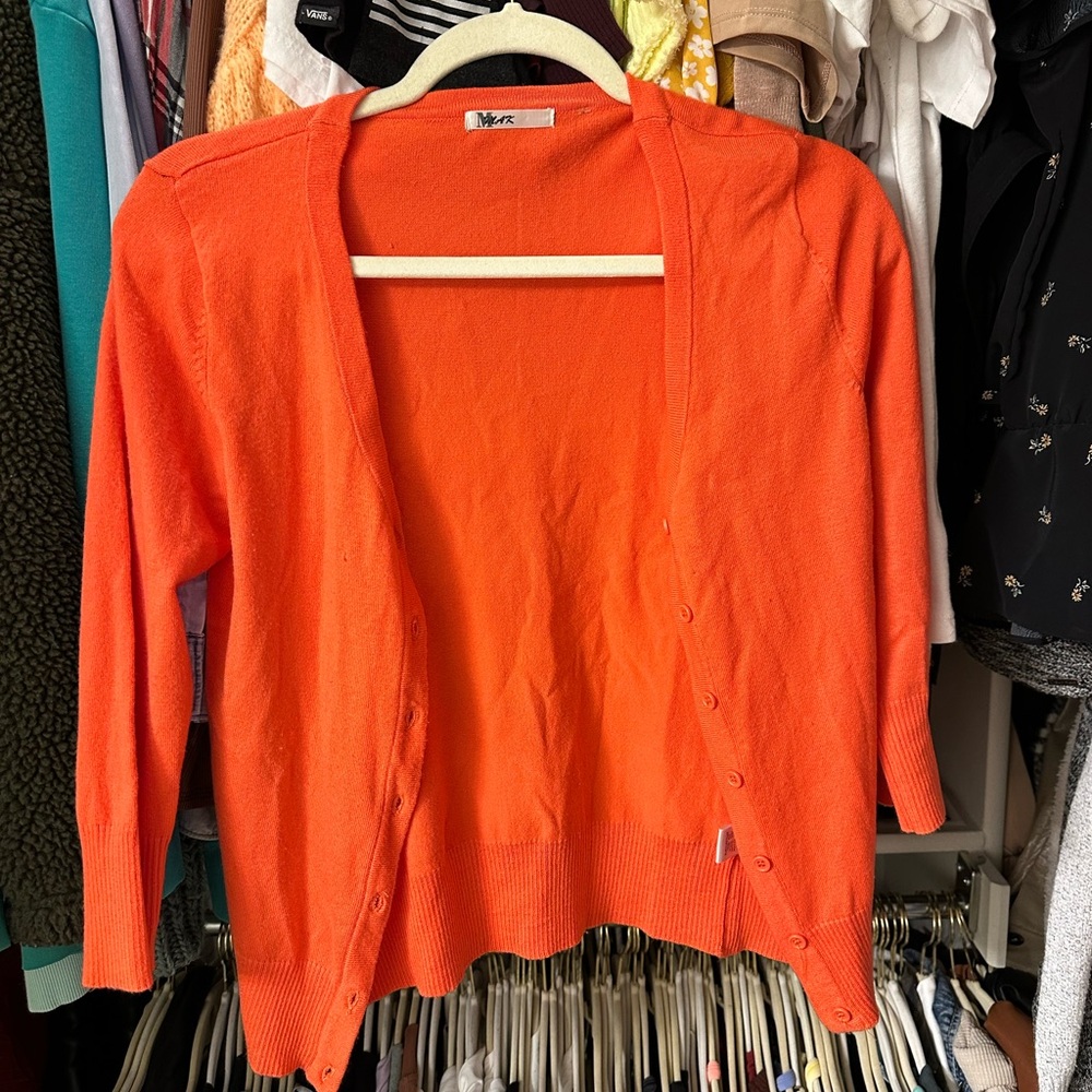 Orange Cardigan